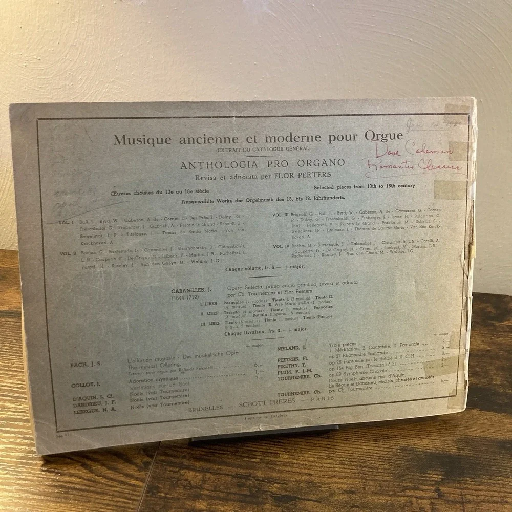 Song Book‎ Ars Organi Volume I Flor Peeters Method Edition XIV